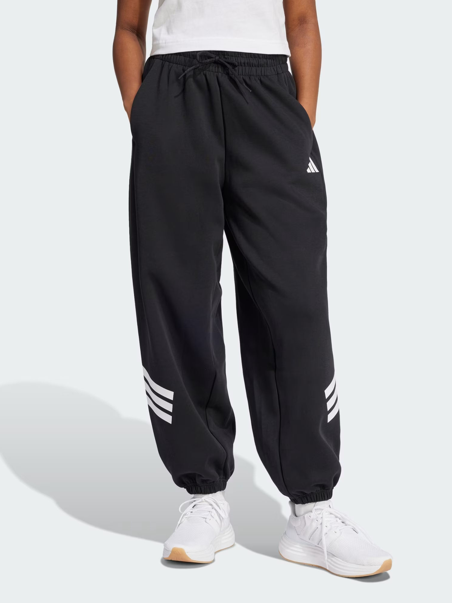 Акція на Спортивні штани жіночі Adidas W Fi 3S Para Pt JE0141 XS Black від Rozetka