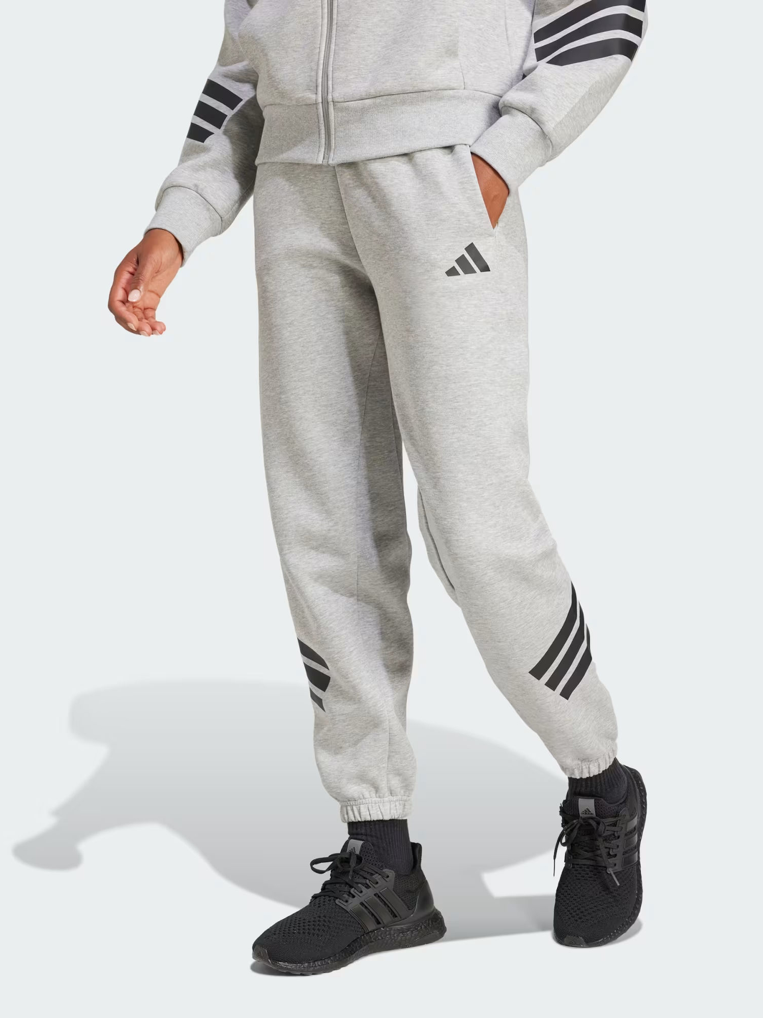 Акція на Спортивні штани жіночі Adidas W Fi 3S Reg Pt JE0155 XS Mgreyh від Rozetka