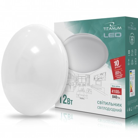 

LED светильник настенно-потолочный TITANUM 12W 4100K 220V Матовый (TLCL-12HM)