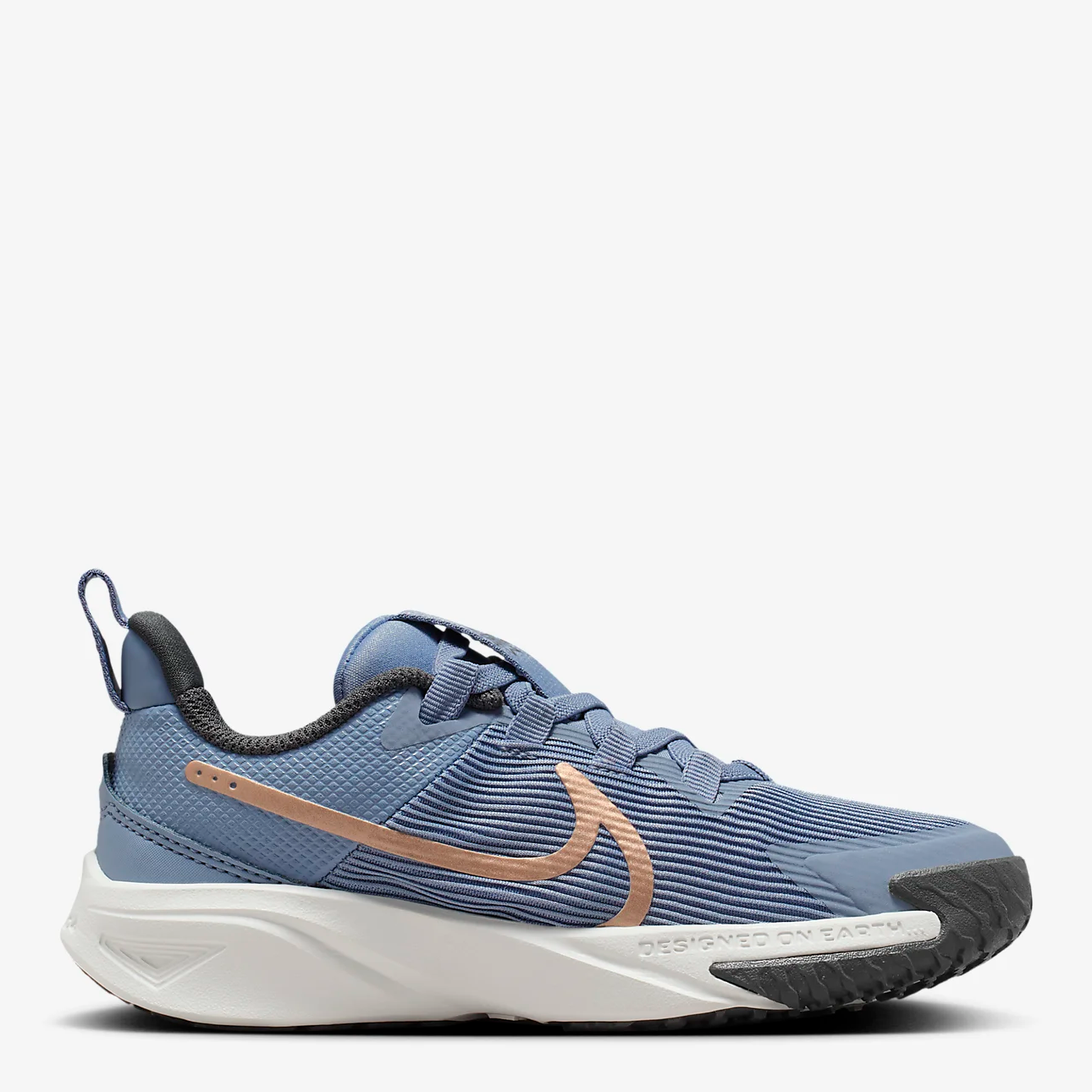 Акція на Дитячі кросівки для хлопчика Nike Star Runner 4 Nn (Ps) DX7614-405 30 (12.5C) Блакитні від Rozetka