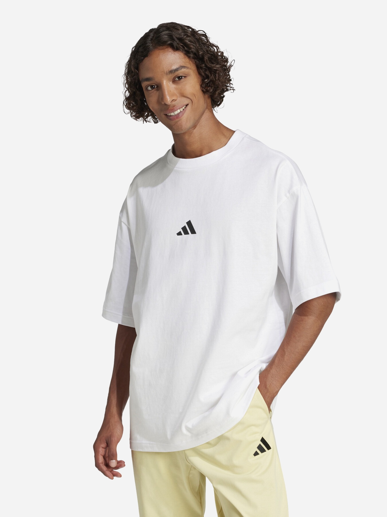 Акція на Футболка бавовняна довга чоловіча Adidas Not Sports Specific M Fi Sl T JC5339 XL White від Rozetka