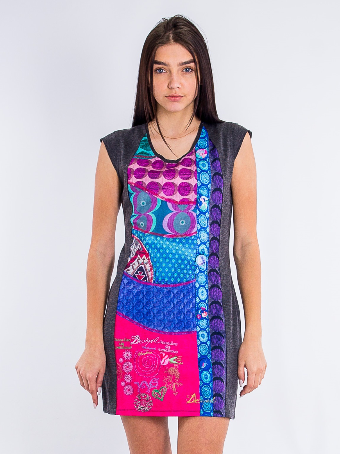 

Платье без рукавов Desigual 47v2061  Мультиколор, Платье без рукавов Desigual 47v2061 S Мультиколор