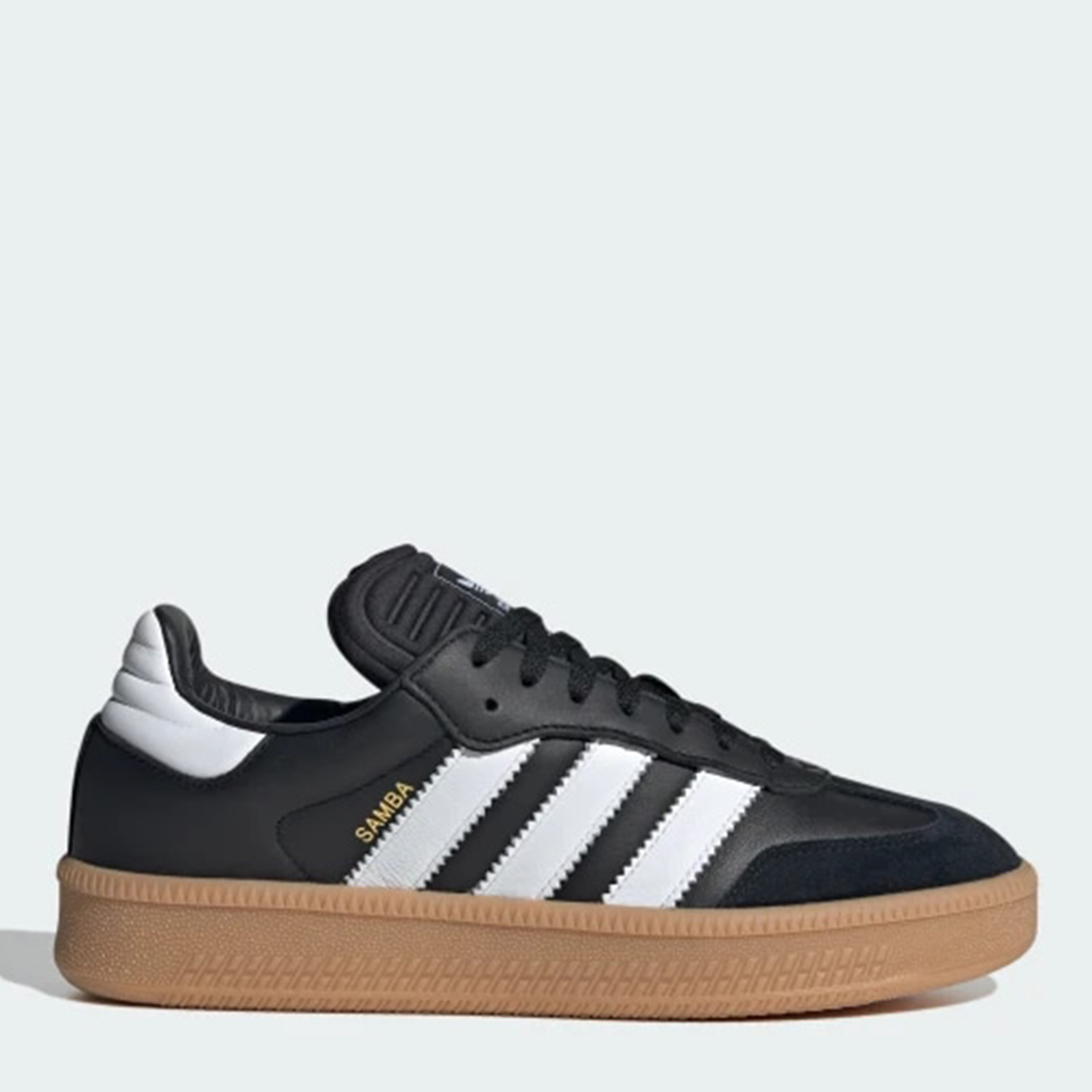 Акція на Чоловічі кеди низькі Adidas Samba Xlg IE1379 44.5 (10UK) 28.5 см Cblack/Ftwwht/Gum3 від Rozetka