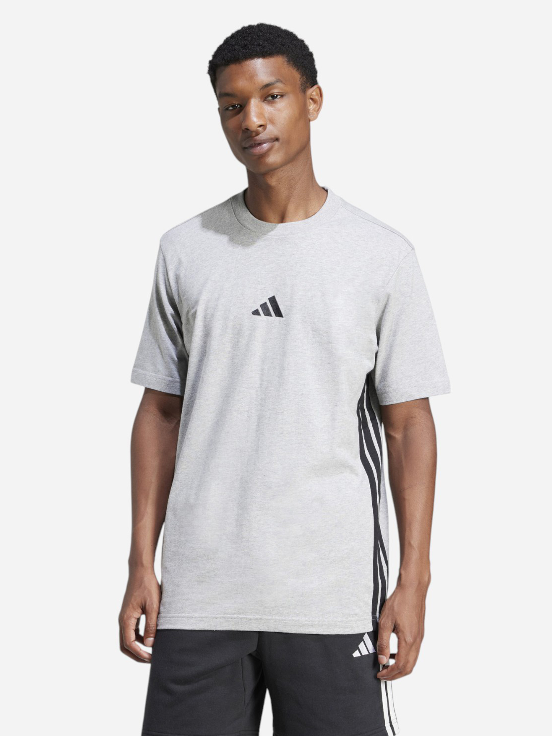 Акція на Футболка бавовняна довга чоловіча Adidas M 3S Sj T JE6396 2XL Mgreyh/Black від Rozetka