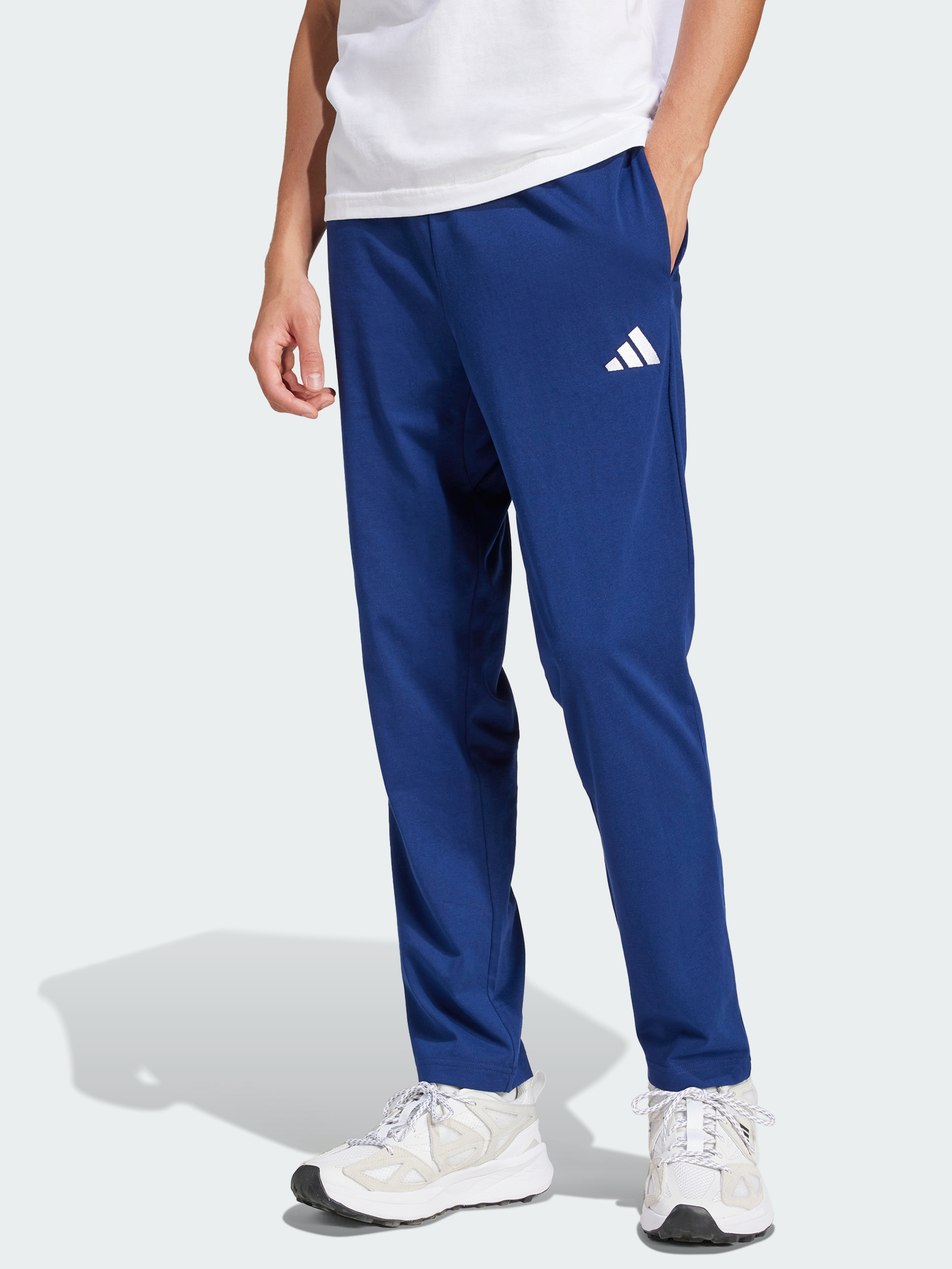 Акція на Спортивні штани чоловічі Adidas M Sl Sj To Pt JF1108 XL Dkblue/White від Rozetka