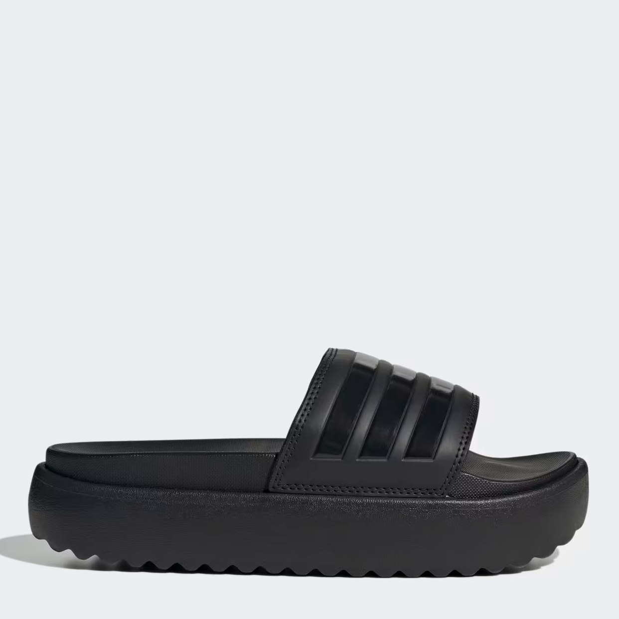 Акція на Жіночі шльопанці Adidas Adilette Platform HQ6179 42 (8UK) 26.5 см Чорні від Rozetka