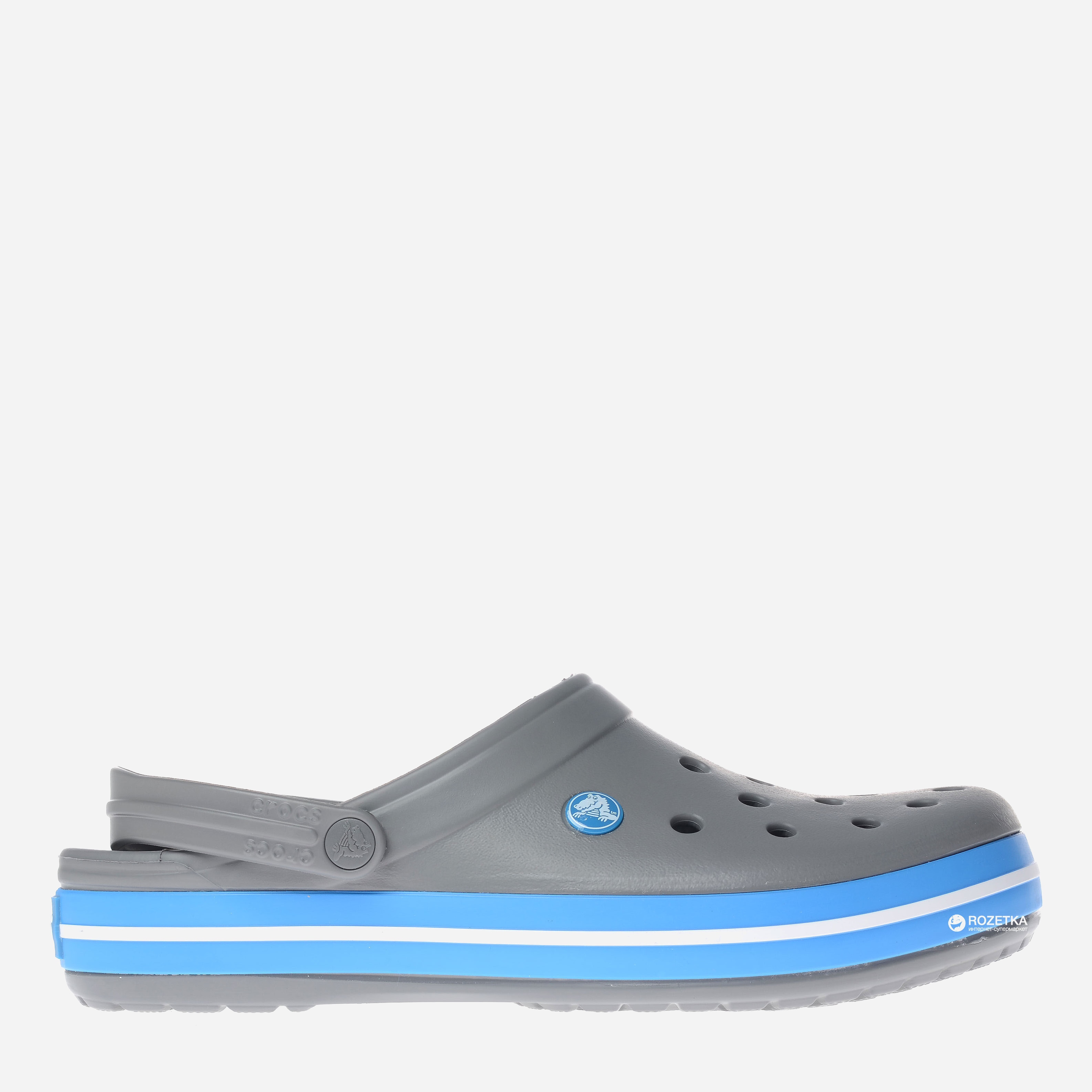 Акція на Жіночі крокси Crocs Jibbitz Crocband 11016-07W-M6/W8 38-39 Сіро-сині від Rozetka