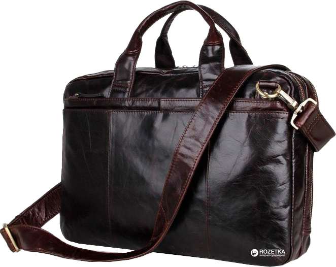 

Мужская кожаная сумка Tiding Bag 7092-3C Коричневая