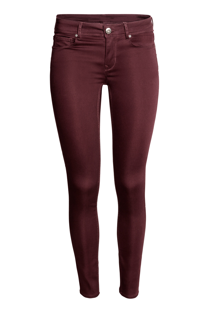 

Джинсы H&M Ж1044649 цвет бордовый S