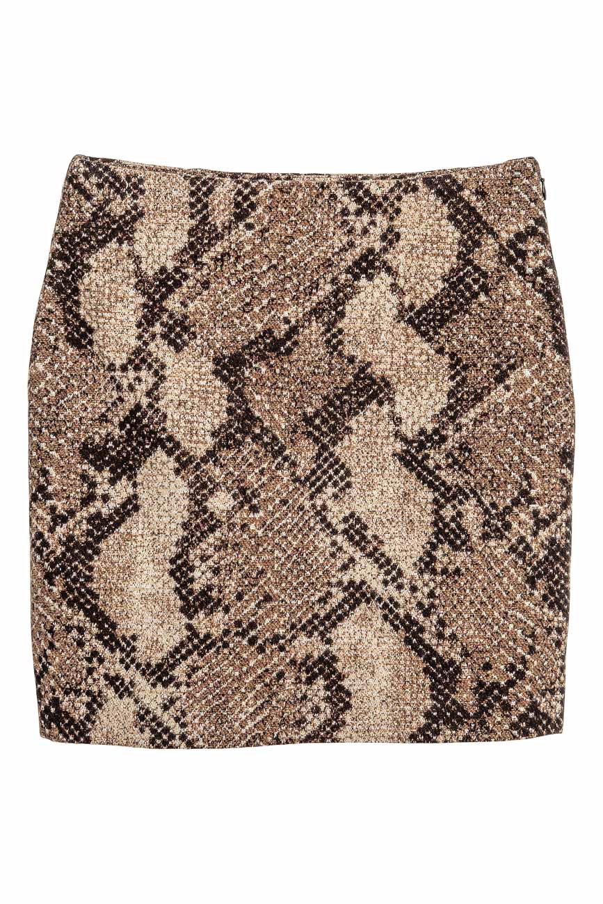 

Юбка H&M Ж1045411 цвет коричневый XL