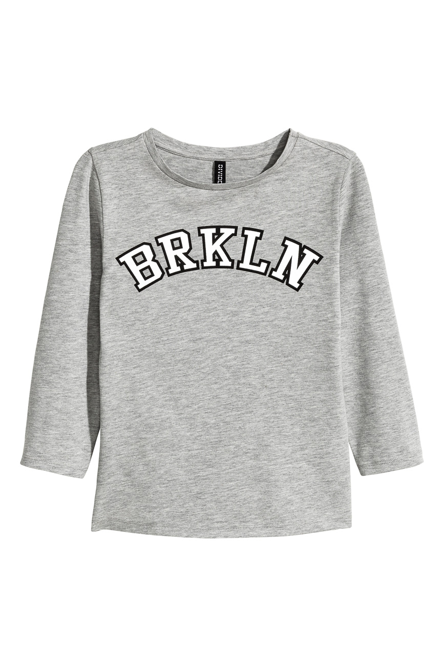 

Лонгслив H&M Ж1045837 цвет серый S