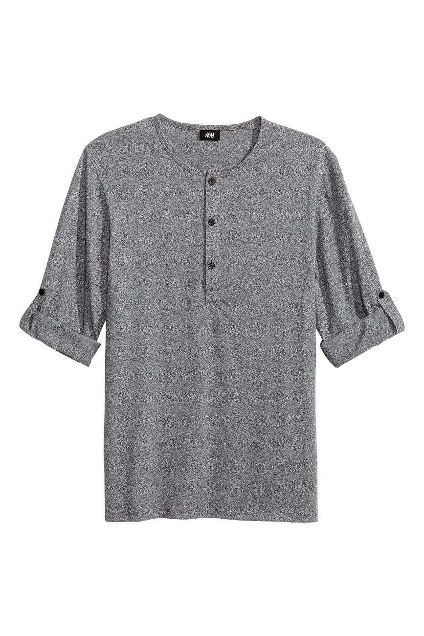 

Футболка д/р H&M М0102221 цвет серый XS