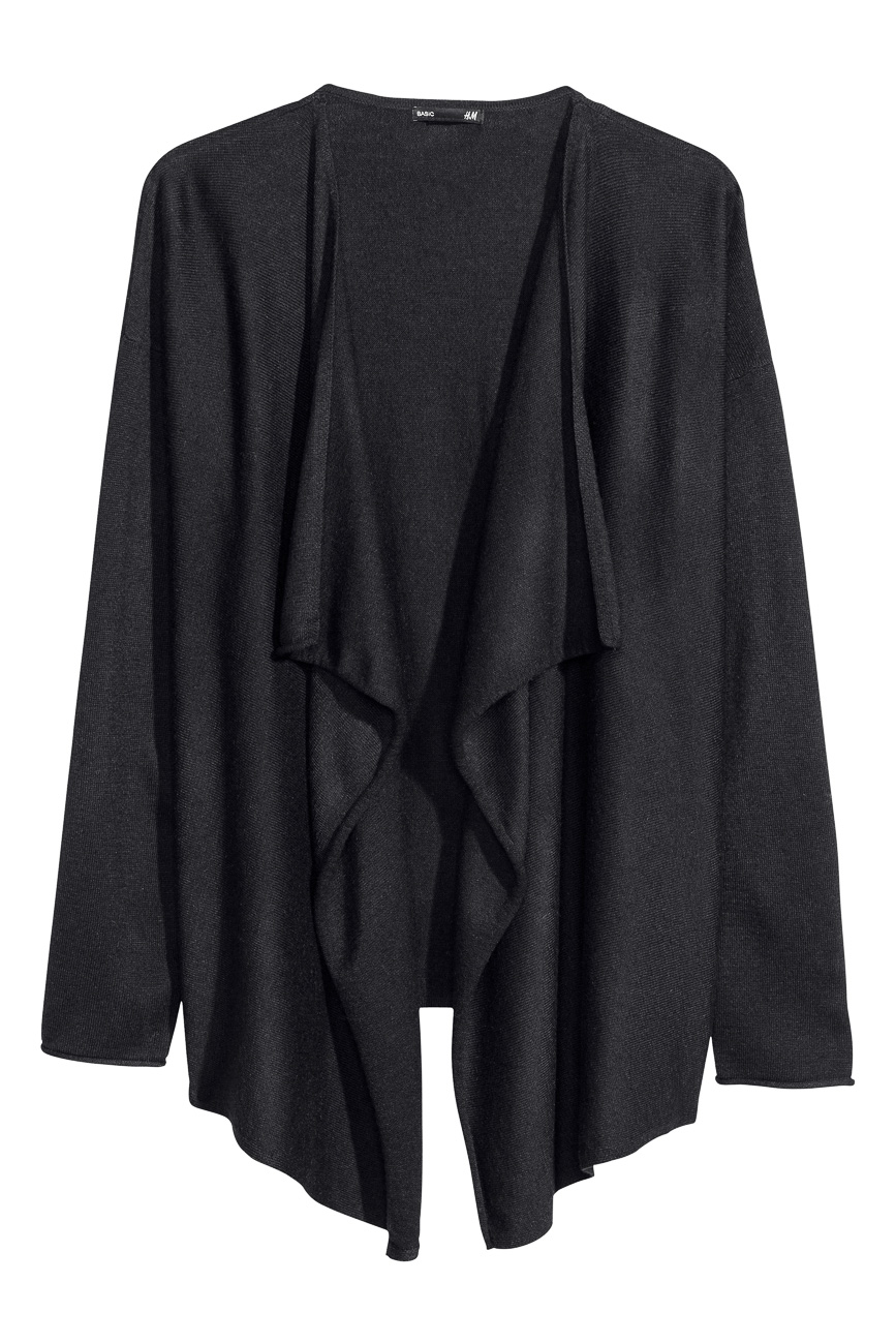 

Кардиган H&M Ж1045688 цвет черный XS