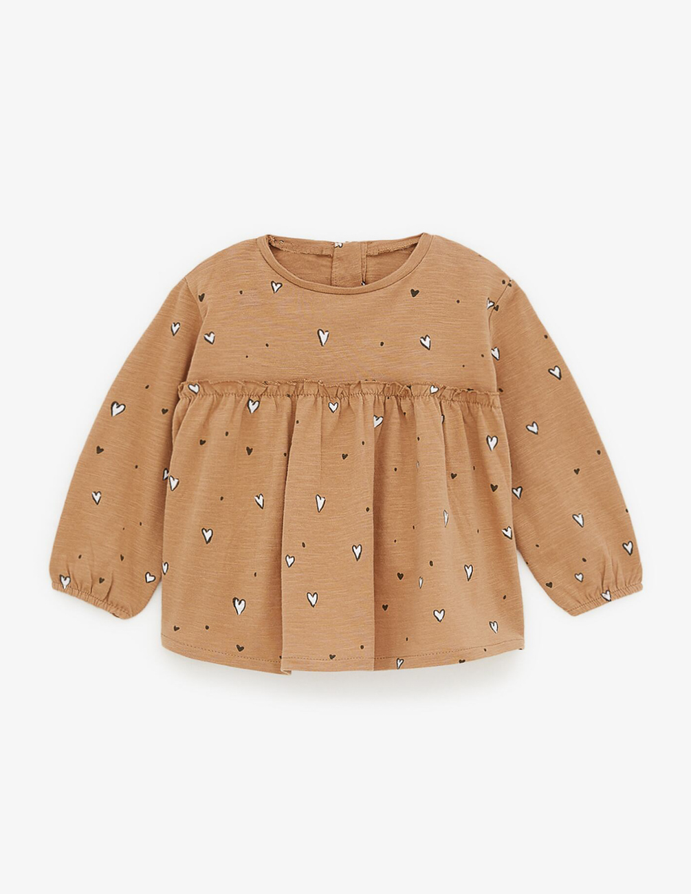 

Футболка д/р Zara ДД002075 (0722/322/700) цвет коричневый 92