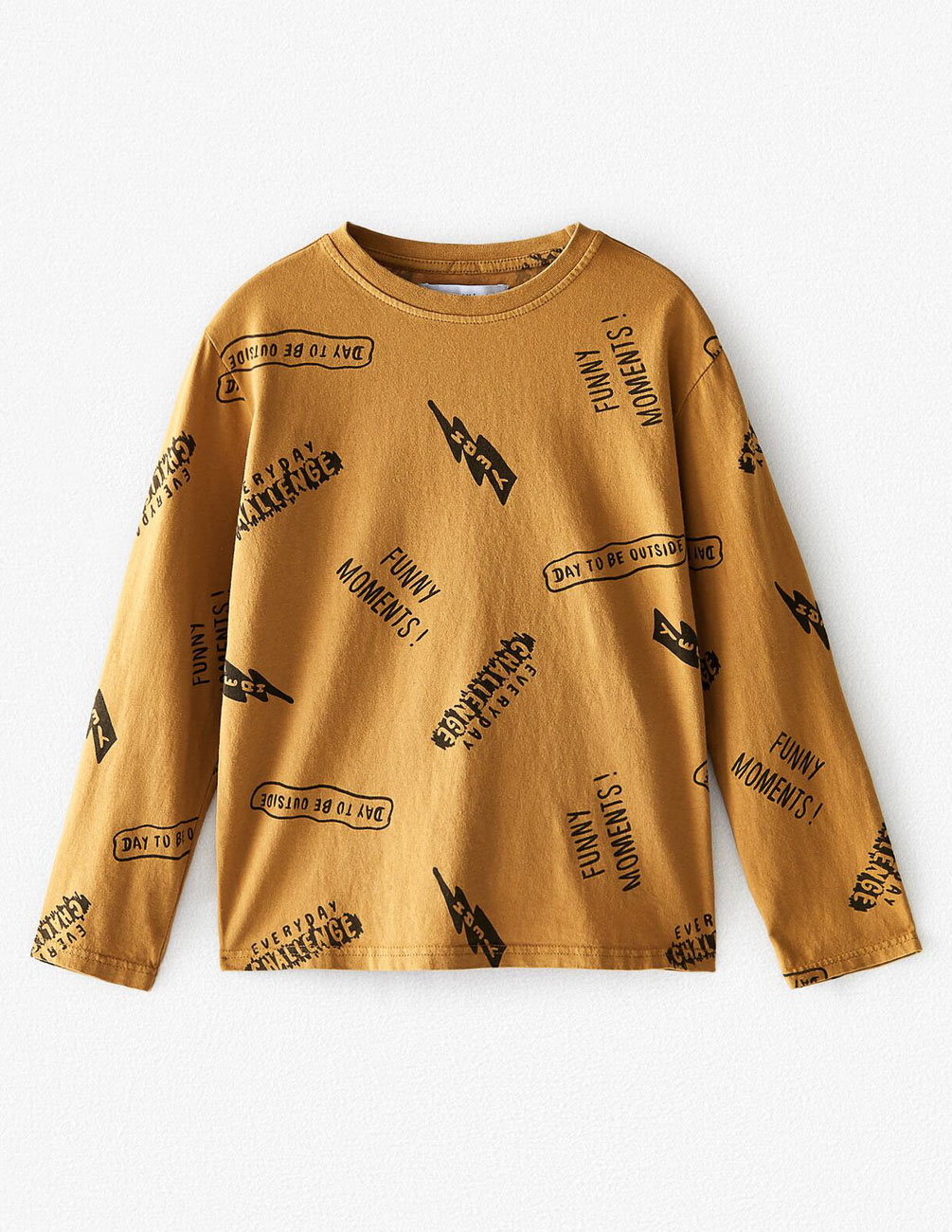 

Футболка д/р Zara ДМ001399 (6462/778/807) цвет коричневый 140