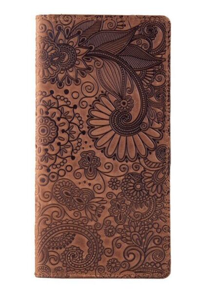 

Кожаное портмоне Hi Art Mehendi Art WP-05-S19-1235-T005 Рыжий