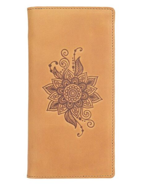 

Кожаное портмоне Hi Art Mehendi Classic WP-05-S18-0935-T006 Жёлтый