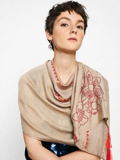 

Шарф Desigual 71W9GC6  Бежевый, Шарф Desigual 71W9GC6 One size Бежевый