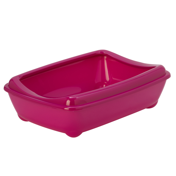 

Туалет для кошек с бортиком Moderna Arist-o-Tray 50х38х14 см C192328 Ярко-розовый