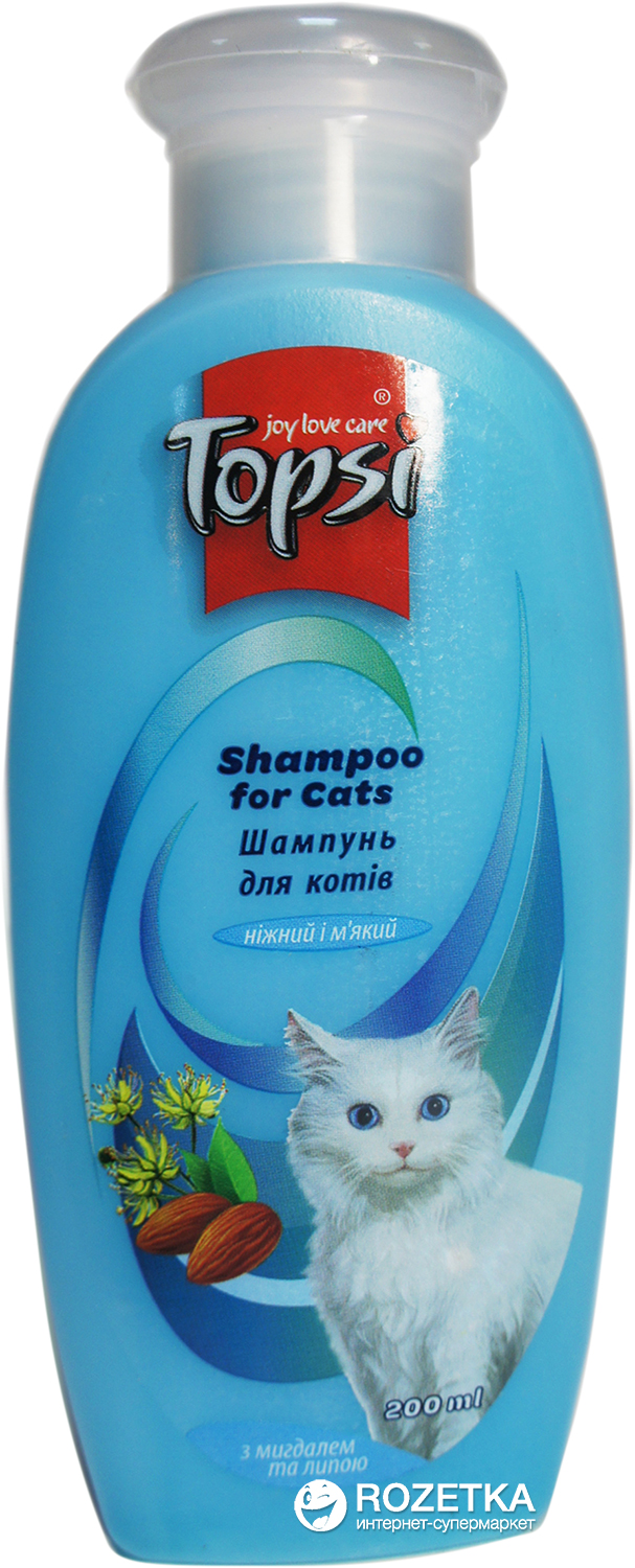 Шампунь Topsi для котов с миндалем и липой 200 мл (4820122204232) – в ...