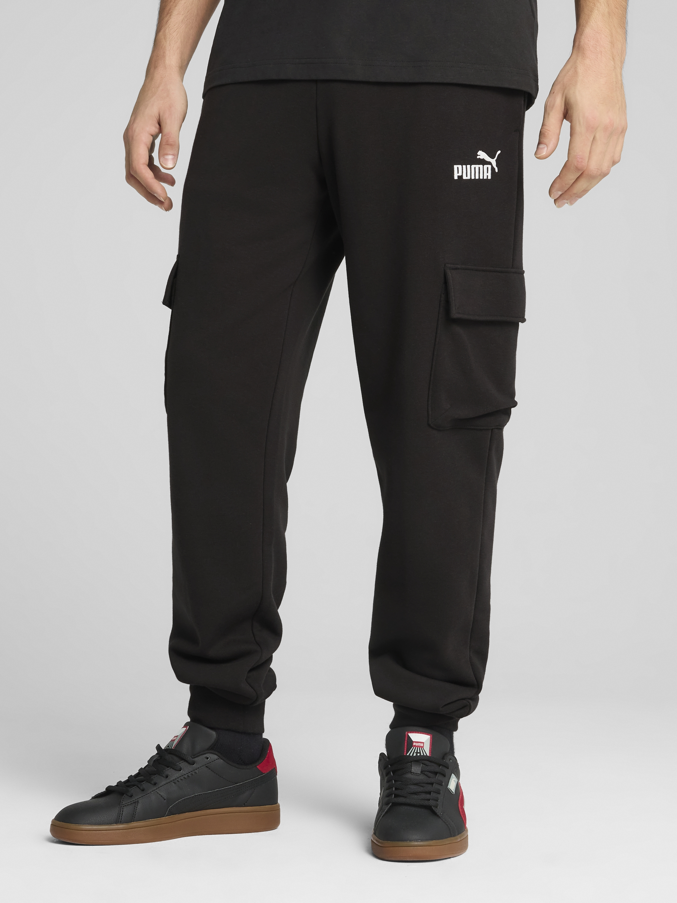 Акція на Спортивні штани чоловічі Puma Ess No. 1 Logo Cargo Pants Tr Cl 68266101 2XL Black від Rozetka