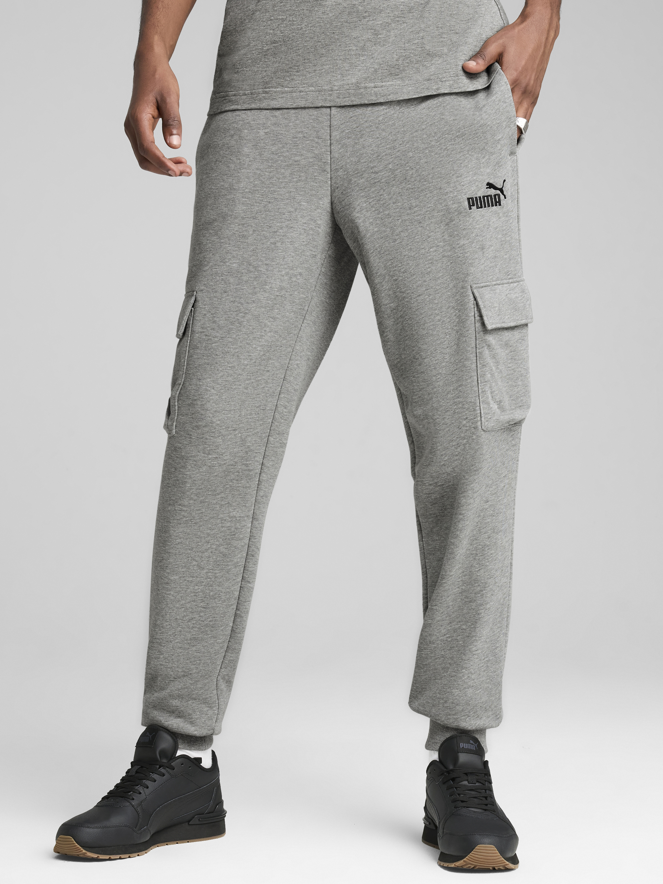 Акція на Спортивні штани чоловічі Puma Ess No. 1 Logo Cargo Pants Tr Cl 68266103 2XL Medium Gray Heather від Rozetka