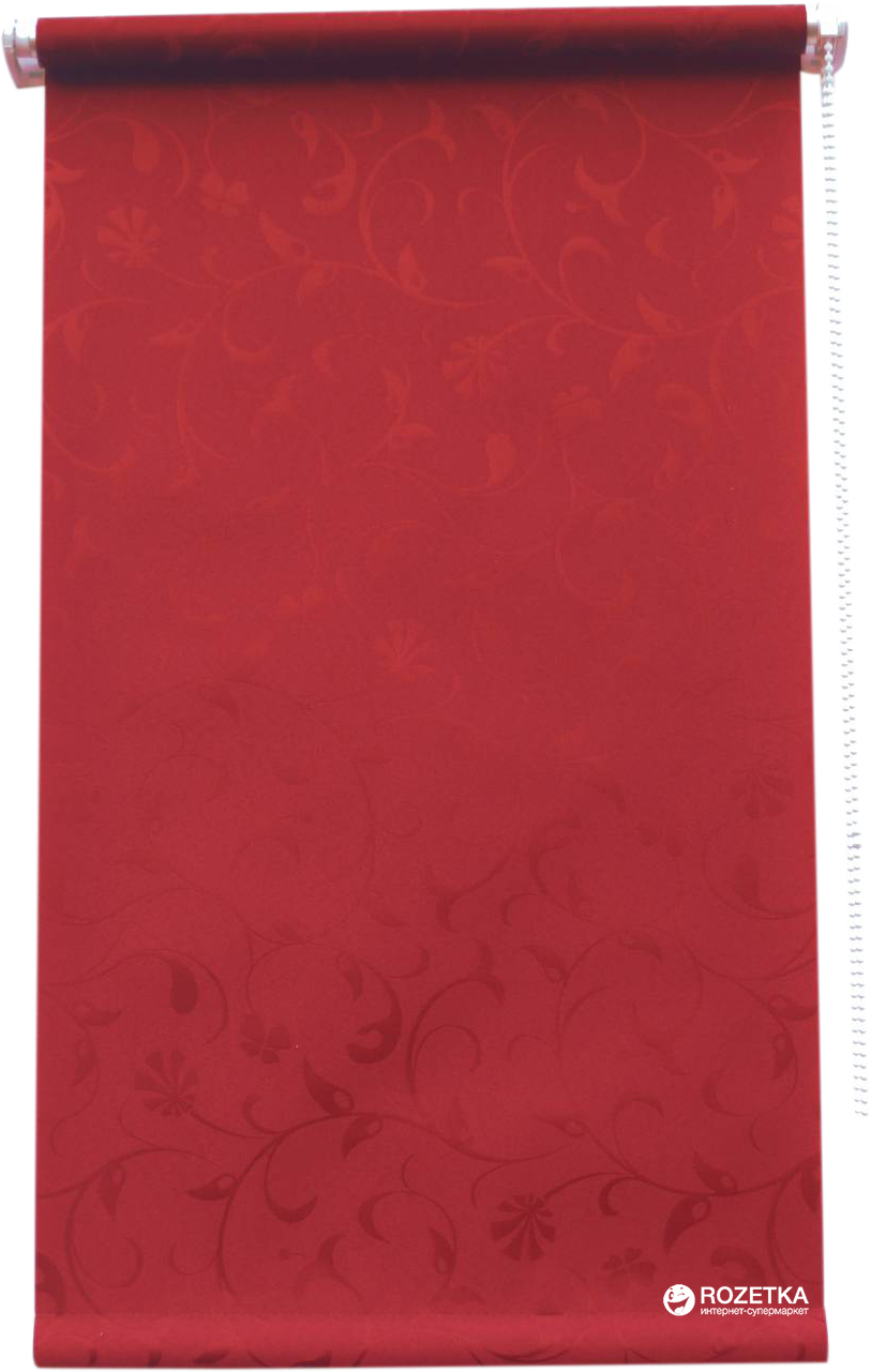 

Ролета тканевая Магия Clover 60x160 см Бордовая