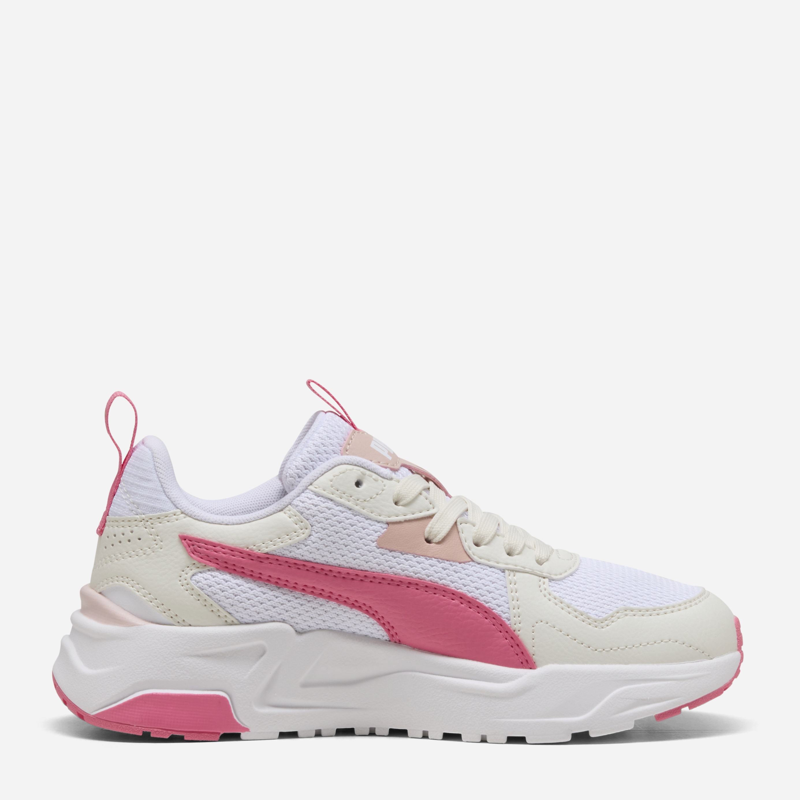 Акція на Підліткові кросівки для дівчинки Puma Trinity Lite 39144316 38 White-Magic Rose-Vapor Gray від Rozetka