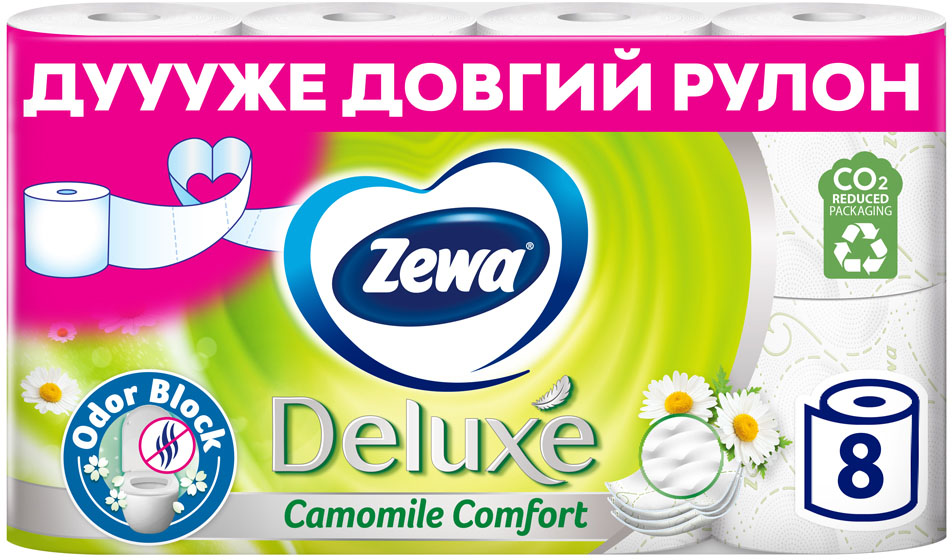 ROZETKA | Туалетная бумага Zewa Deluxe Ромашка 3 слоя 19.3