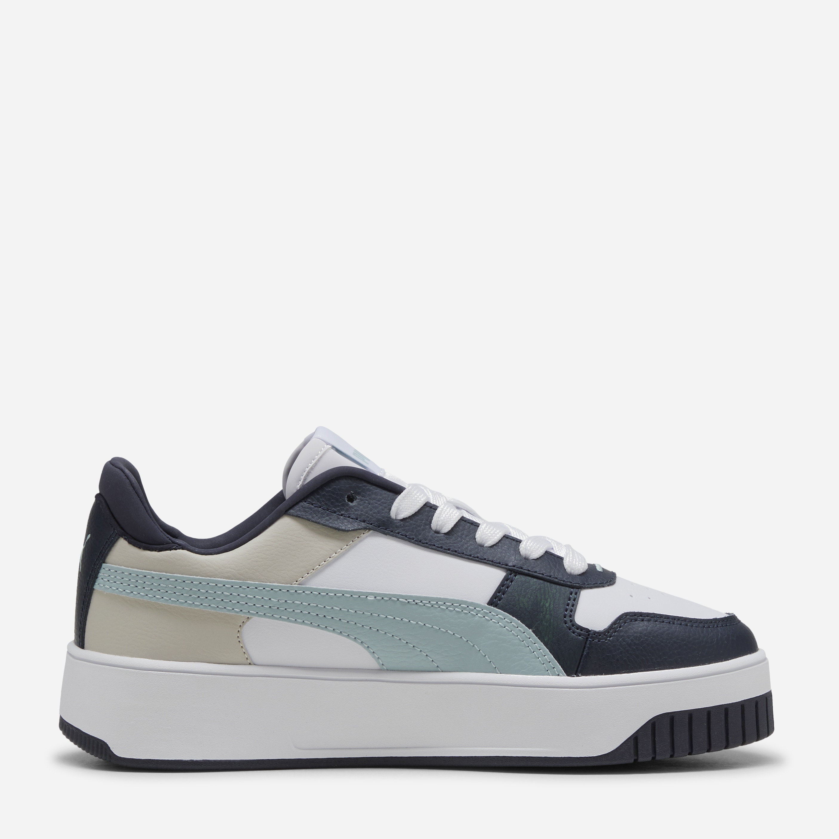 Акція на Жіночі кеди низькі Puma Carina Street 38939039 40.5 (7UK) 26 см Puma White-Modern Mint-Puma Black від Rozetka