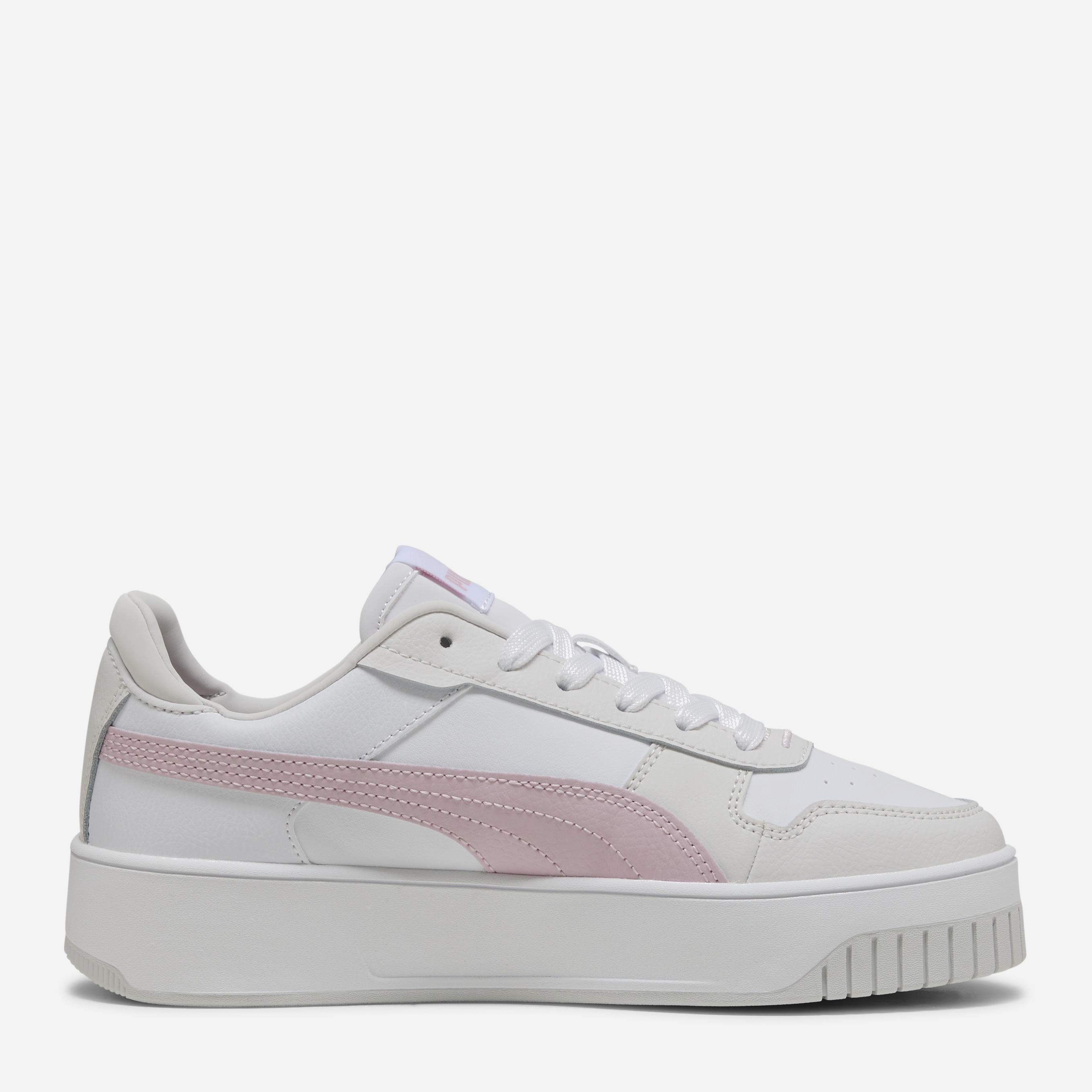 Акція на Жіночі кеди низькі Puma Carina Street 38939046 38 (5UK) 24 см Puma White-Rose Mauve-Feather Gray від Rozetka