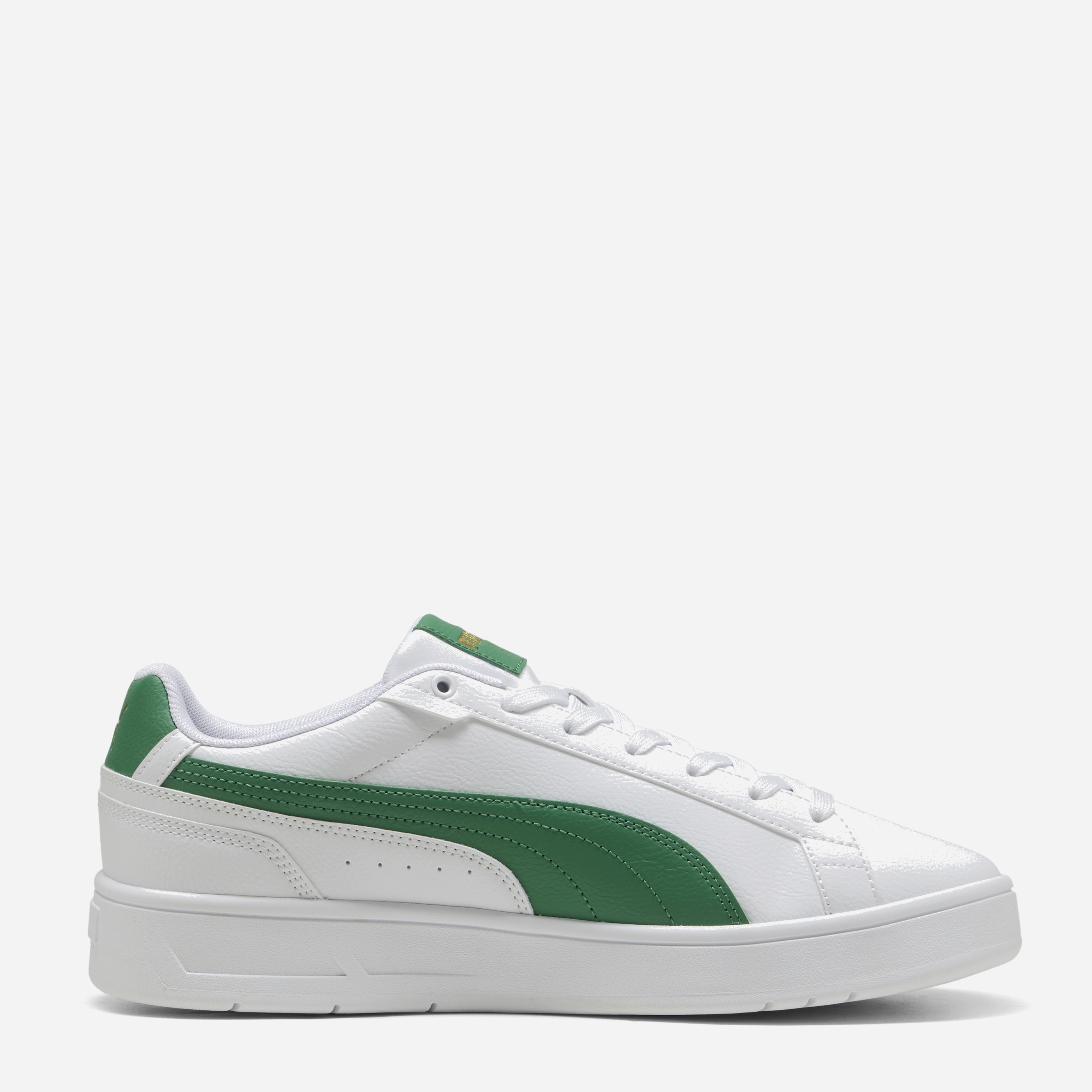 Акція на Чоловічі кеди низькі Puma Court Classico 40028402 40.5 (7UK) 26 см Puma White-Archive Green-Puma Gold від Rozetka