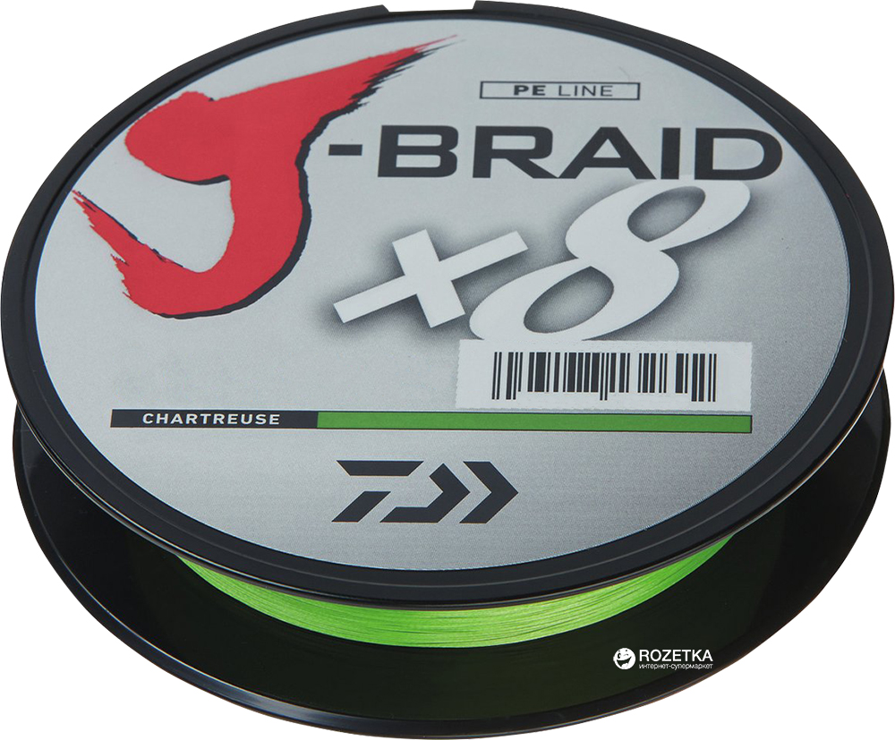 

Шнур Daiwa J-Braid X8 17 кг 0.22 мм - 150 м Chartreuse (12750-022)