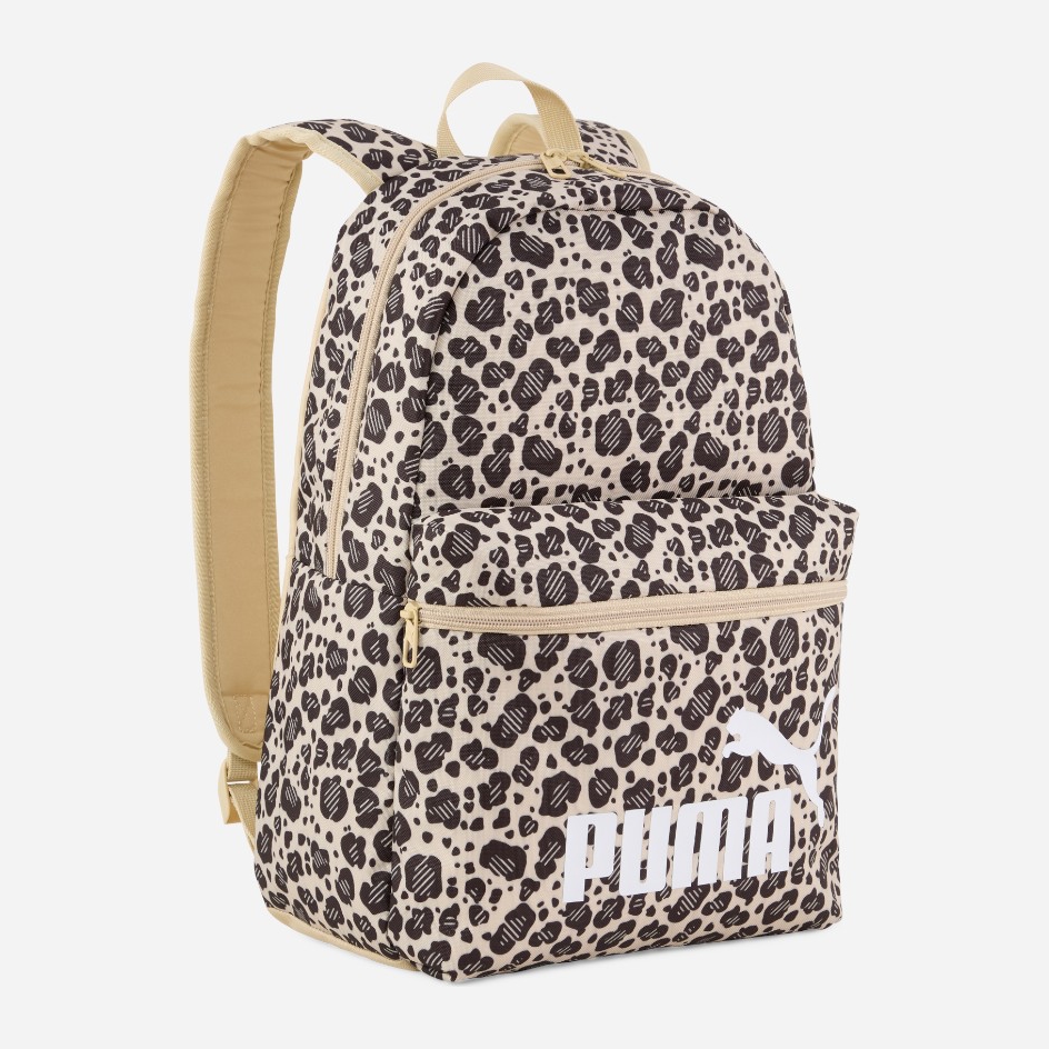 Акція на Рюкзак спортивний 22 л тканинний вміщує формат А4 Puma Phase AOP Backpack 9116913 Toasted Almond-Animal-AOP від Rozetka