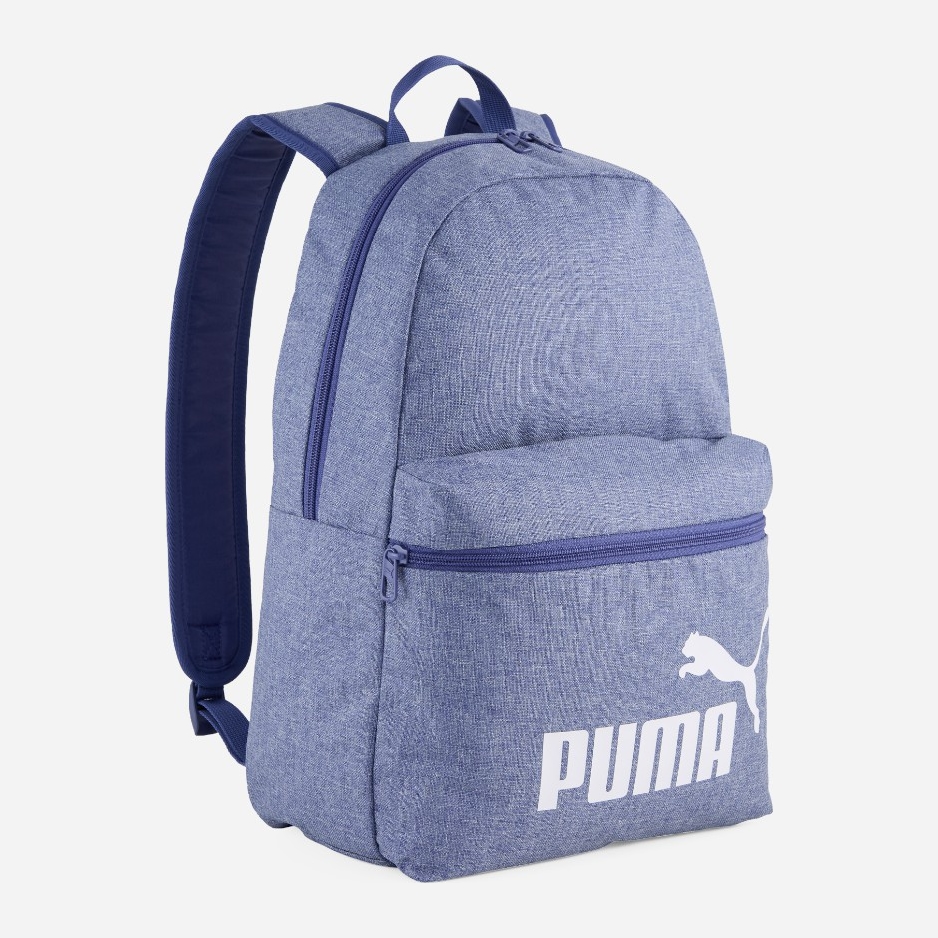 Акція на Рюкзак спортивний тканинний 18 л вміщує формат А4 Puma Phase Backpack III 09117614 Blue Crystal Heather від Rozetka