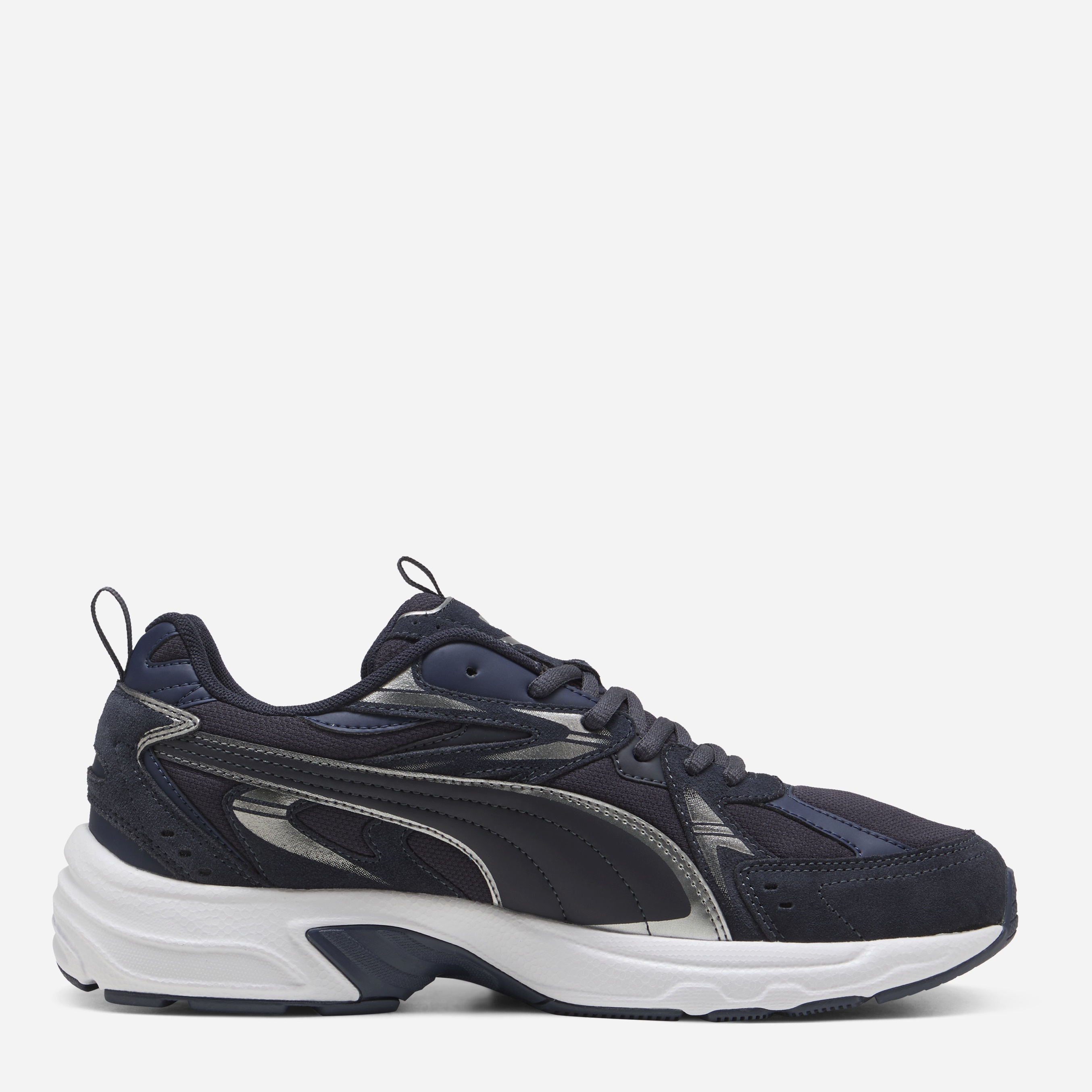 Акція на Чоловічі кросівки Puma Milenio Tech Suede 39348914 40.5 (7UK) 26 см New Navy-Puma Aged Silver від Rozetka