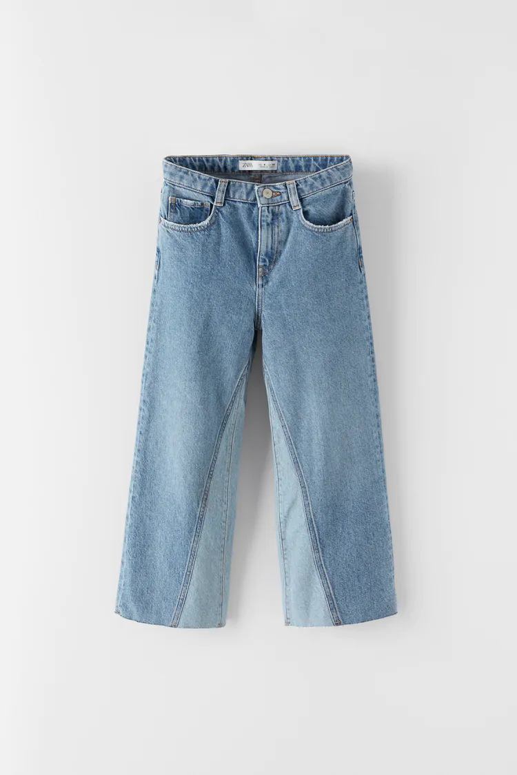 

Джинсы палаццо на девочку 5850 ZARA 128 Синий 43476