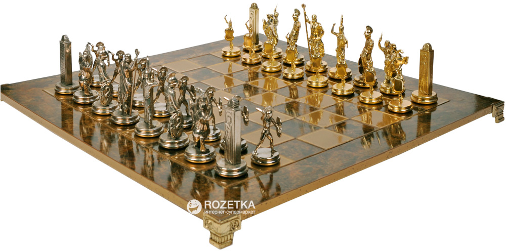 Акція на Шахматы Manopoulos Греко-Римская война в деревянном футляре 27.5х27.5 см (S3BRO) від Rozetka UA