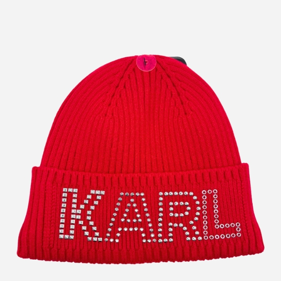 Акція на Шапка жіноча Karl Lagerfeld 101473394 One size Червона від Rozetka