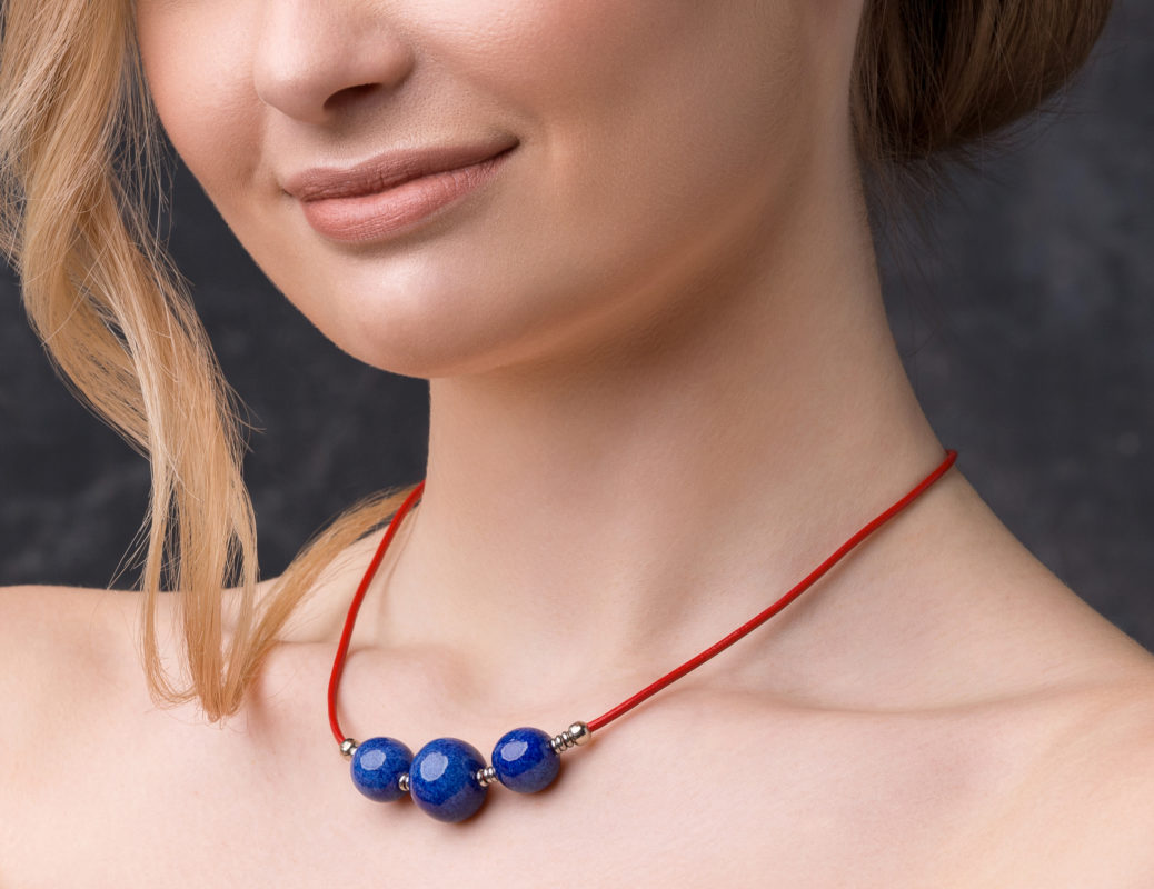 

Женское ожерель из керамики (NL 0008 48) Berogy 48 см Синий 000147771