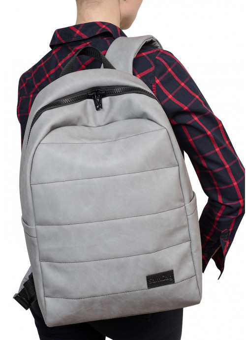 

Женский рюкзак Sambag 46х13х28 см Серый 000148196