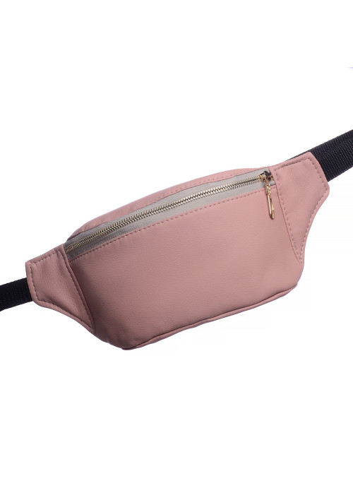 

Женская сумка на пояс (бананка) Sambag 22х12х4 см Пудровый 000148362