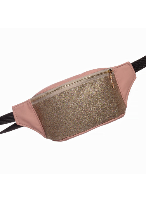 

Женская сумка на пояс (бананка) Sambag 22х12х4 см Пудровый 000148364