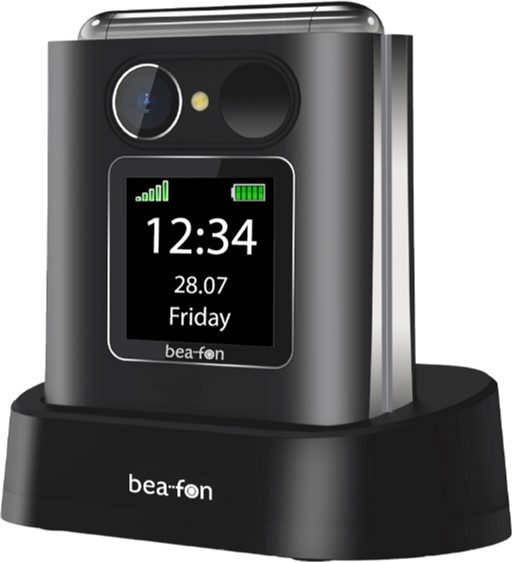Мобільний телефон Beafon Fold 10 Silver/Black (Fold10_EU001B) (356459115890996) - Уцінка