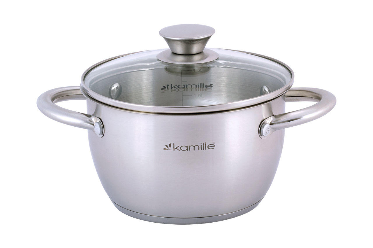 

Кастрюля нержавеющая Kamille - 160 мм x 1,5 л (4900)