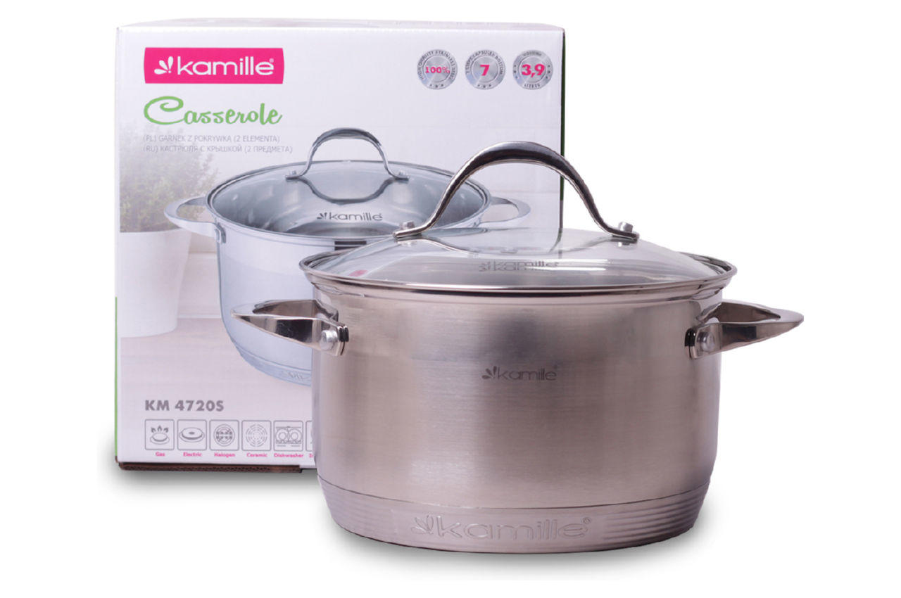 

Кастрюля нержавеющая Kamille - 200 мм x 3,9 л