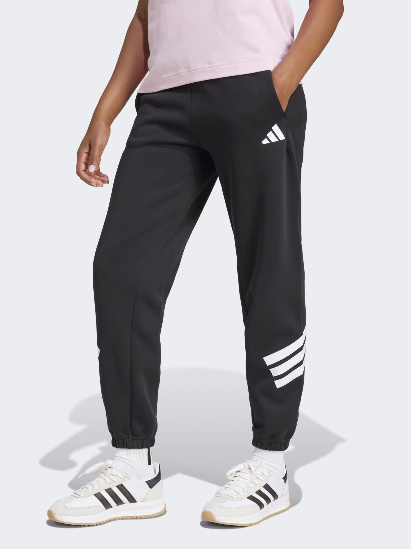 Акція на Спортивні штани жіночі Adidas W Fi 3S Reg Pt JC5454 XL Black від Rozetka