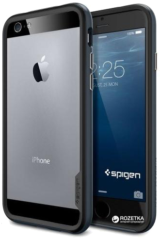 

Бампер SGP Case Neo Hybrid EX Series для Apple iPhone 6/6S Metal Slate