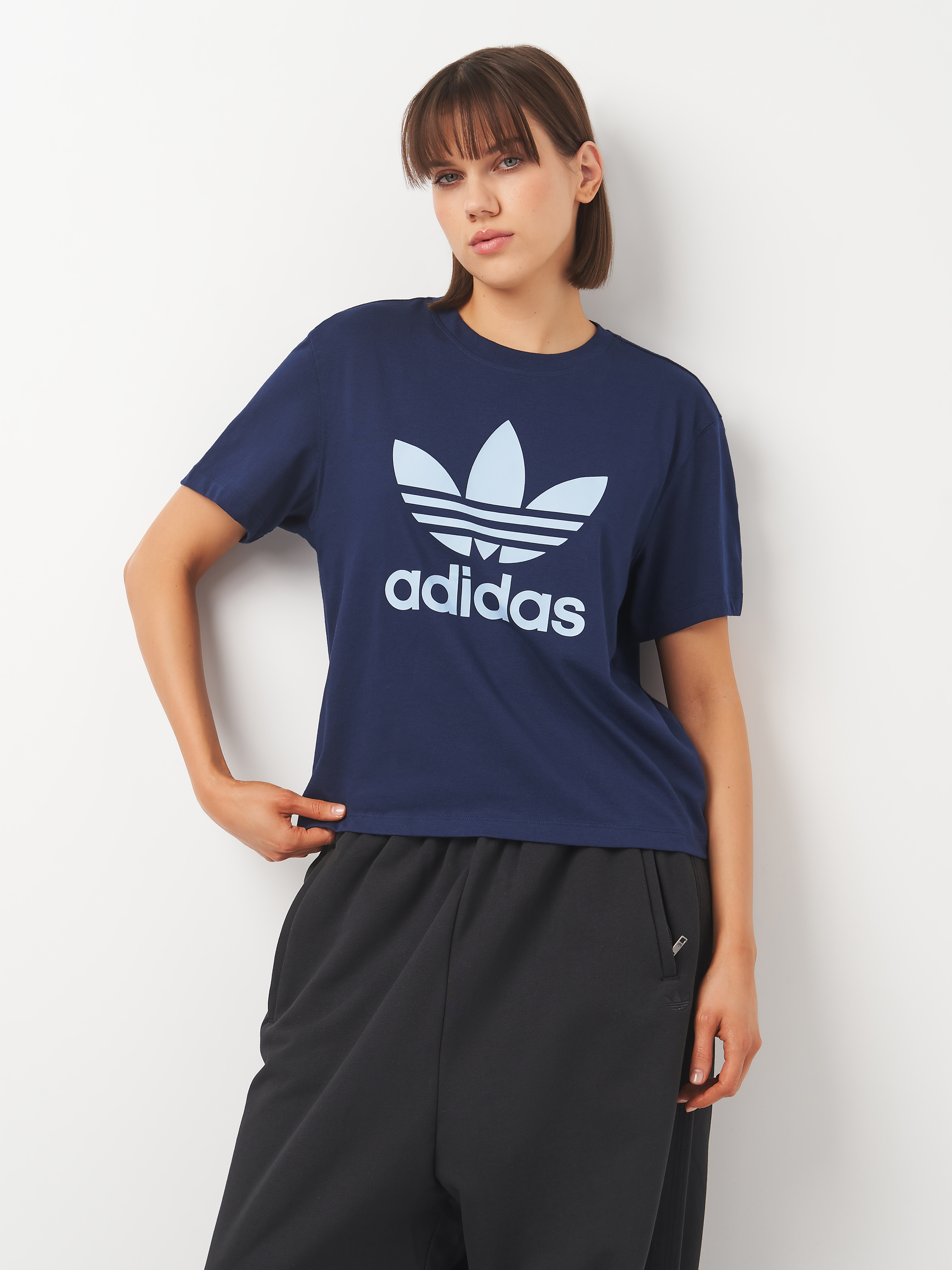 Акція на Футболка жіноча Adidas Trfl Tee Boxy JD3144 2XL Nindig від Rozetka