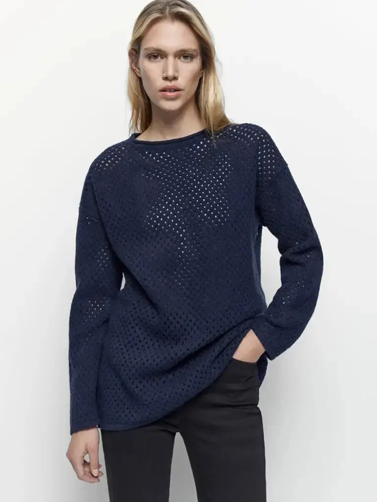 Джемпер жіночий Massimo Dutti 5617520430c17 S Темно-синій від Rozetka на платформі USKIDKA Акція на Джемпер жіночий Massimo Dutti 5617520430c17 S Темно-синій від Rozetka